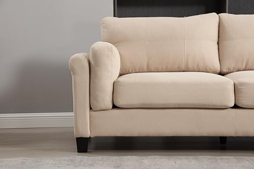 Khaki 2-Piece Loveseat and Sofa Couch Set A78351