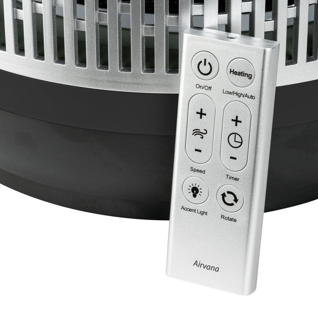 Black 3-in-1 Air Purifier Heater Fan G5689