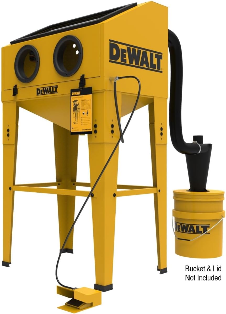 Abrasive Blast Cabinet, Modular Standalone or Benchtop Sand Blasting Cabinet, 20 CFM @ 90 PSI, Max Pressure 125 PSI D277473