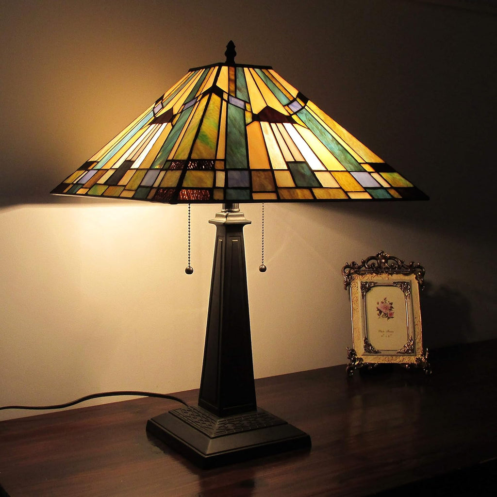 2 Light Mission Table Lamp 16" Shade K3917