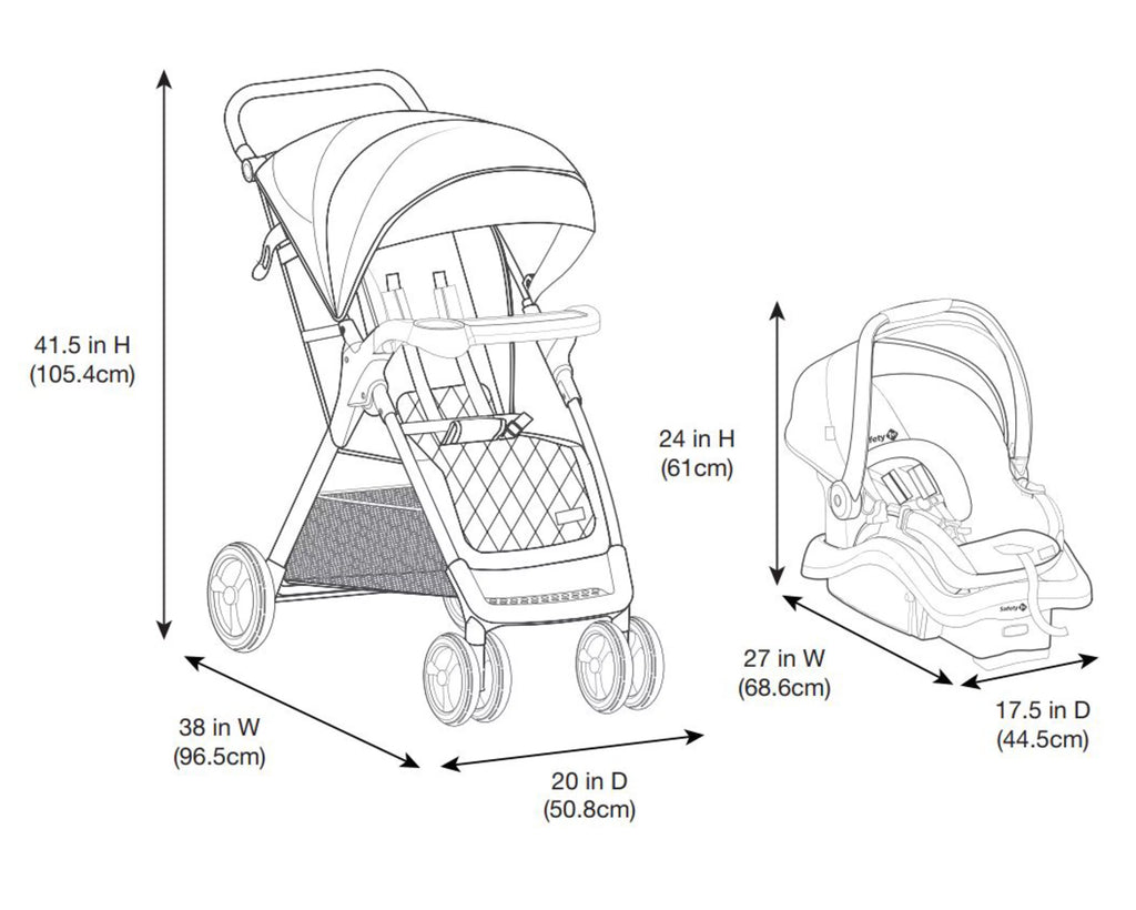 Navy Camo Travel System Stroller and Infant Car Seat O822