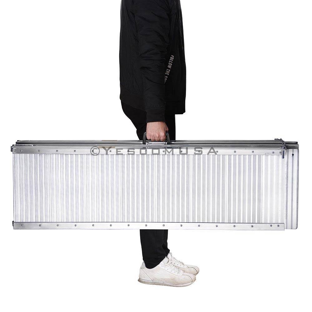 8 ft Aluminum Portable Folding Wheelchair Ramp V563223