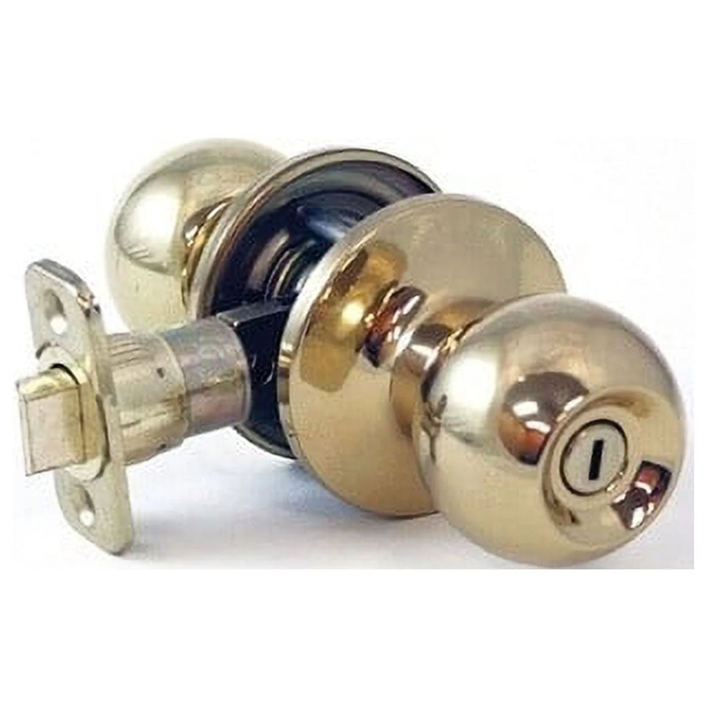 Polished Brass Privacy Locking Door Knob H775164