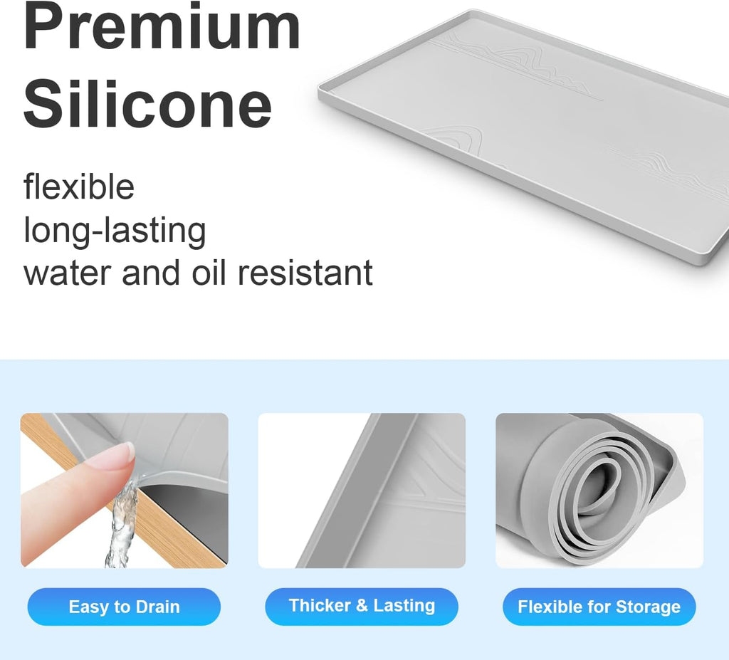 Light Grey Silicone Under Sink Mat A253