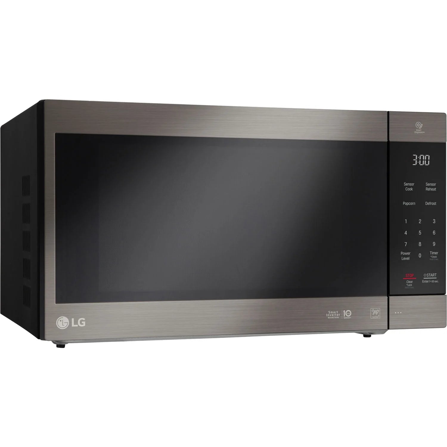Black Stainless Steel Countertop Microwave A3940