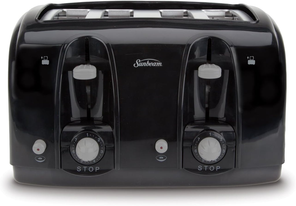 Black Wide Slot 4-Slice Toaster G7618