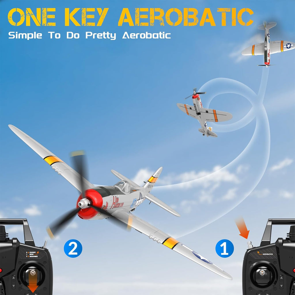 RC Plane 4CH WWII P-47 Model Remote Control Airplane RTF K8202