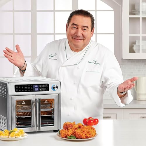 Stainless Steel 26QT Air Fryer Toaster Oven Combo with 7 Accessories F516397