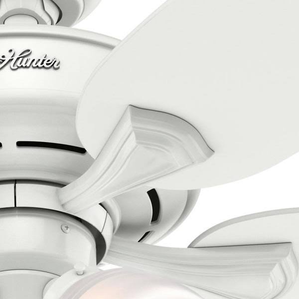 52 in. LED Indoor Snow White Ceiling Fan with Light O48659