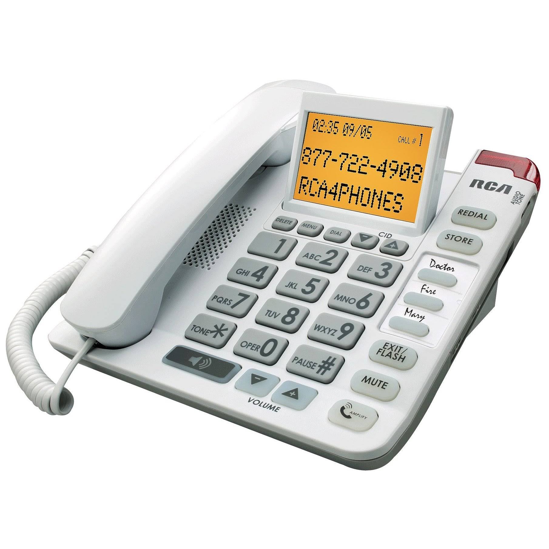 Amplified Big Button Corded Phone D36118