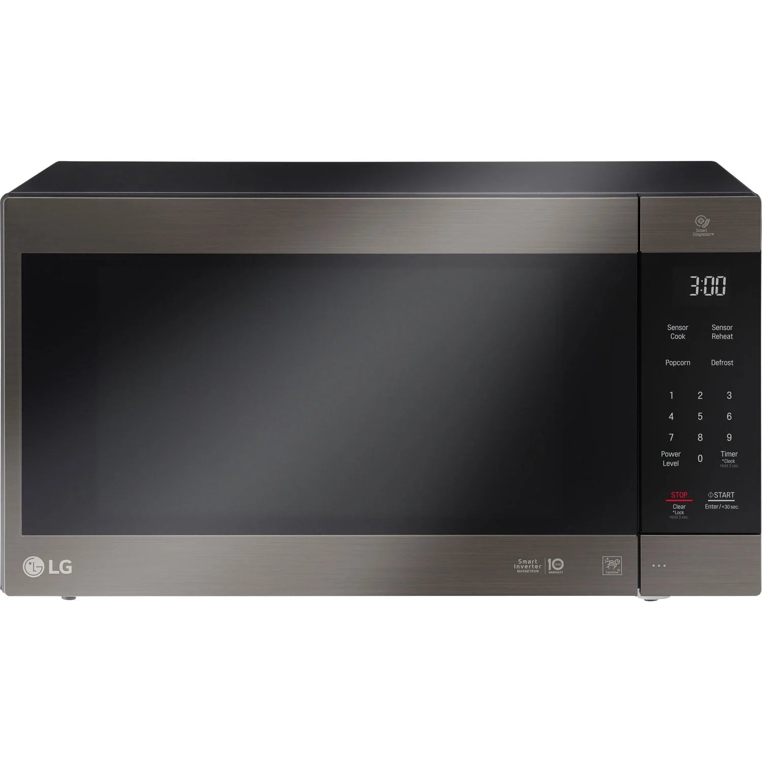 Black Stainless Steel Countertop Microwave A3940