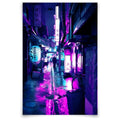 Cyberpunk Canvas Print Japanese Neon Style Poster Tokyo Anime Wall Art Picture C393