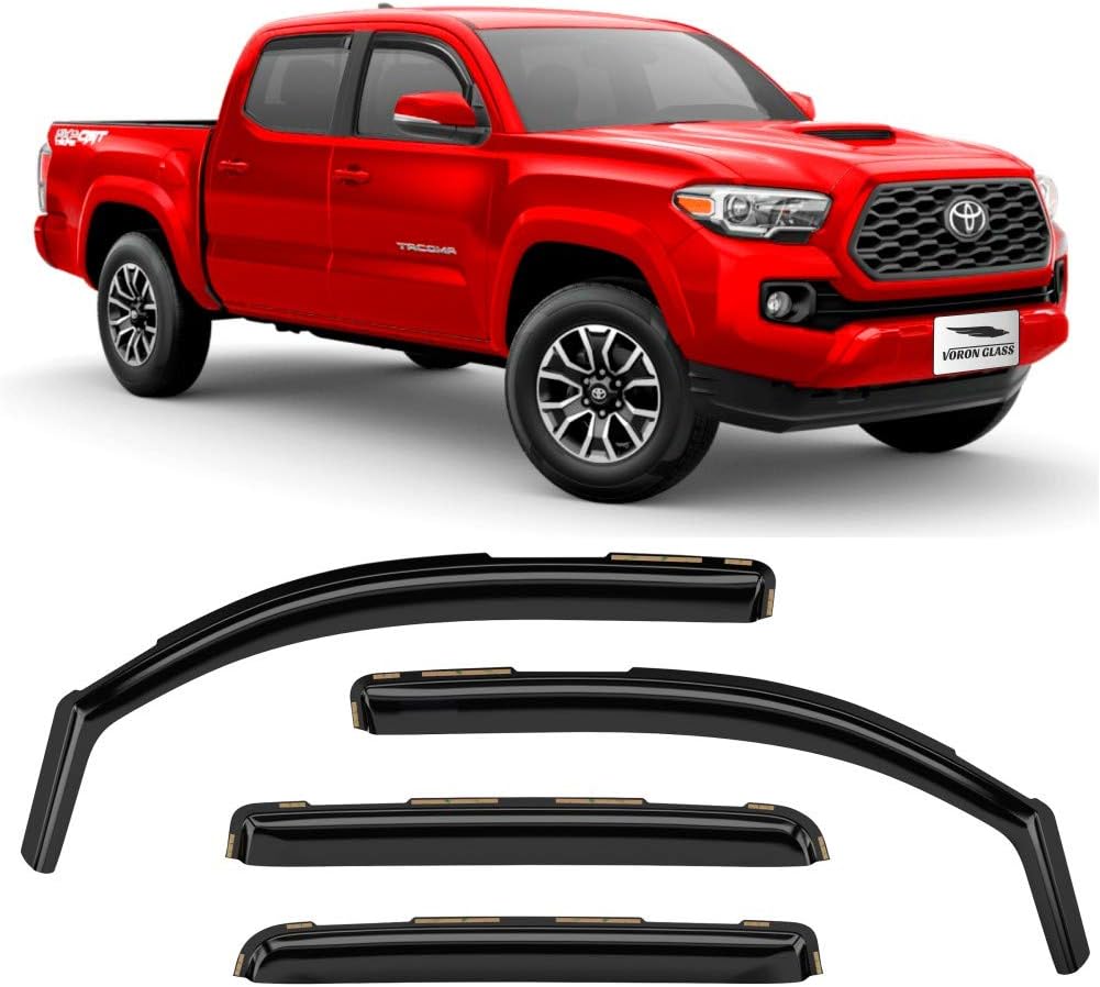 4 Pieces Glass Rain Guards for Trucks U926363
