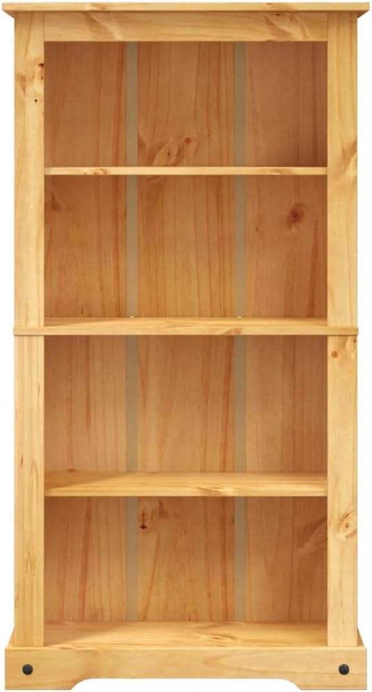 4-Tier Bookcase Mexican Pine Book Shelf Z356495