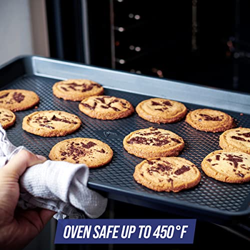 Blue Diamond 2 Piece Nonstick Cookie Sheet Baking Pan Set L494389