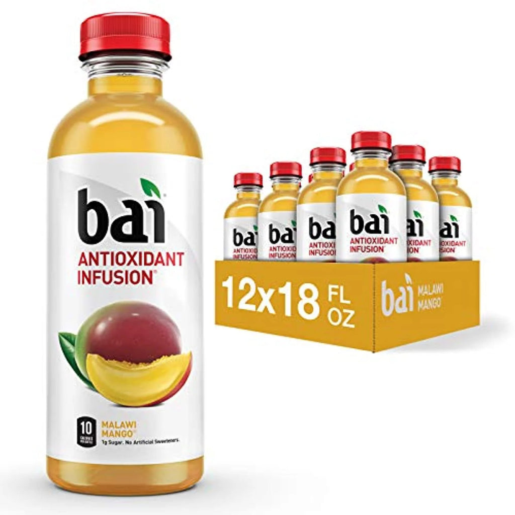 Malawi Mango Flavored Water, 18 Fluid Ounce Bottles, Pack of 12 O819