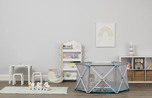 Teal 8-Panel Portable Play Yard Z849
