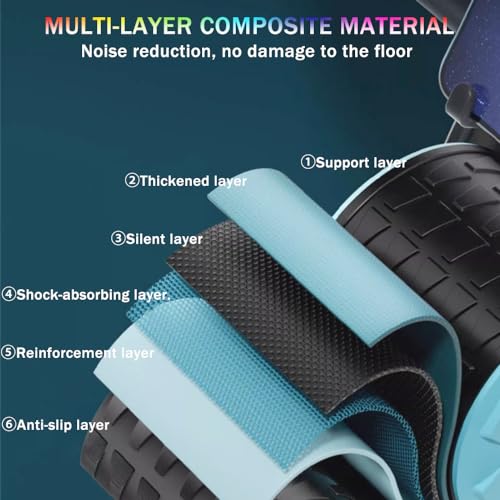 Ab Roller Wheel with Knee Mat and Timer R833942