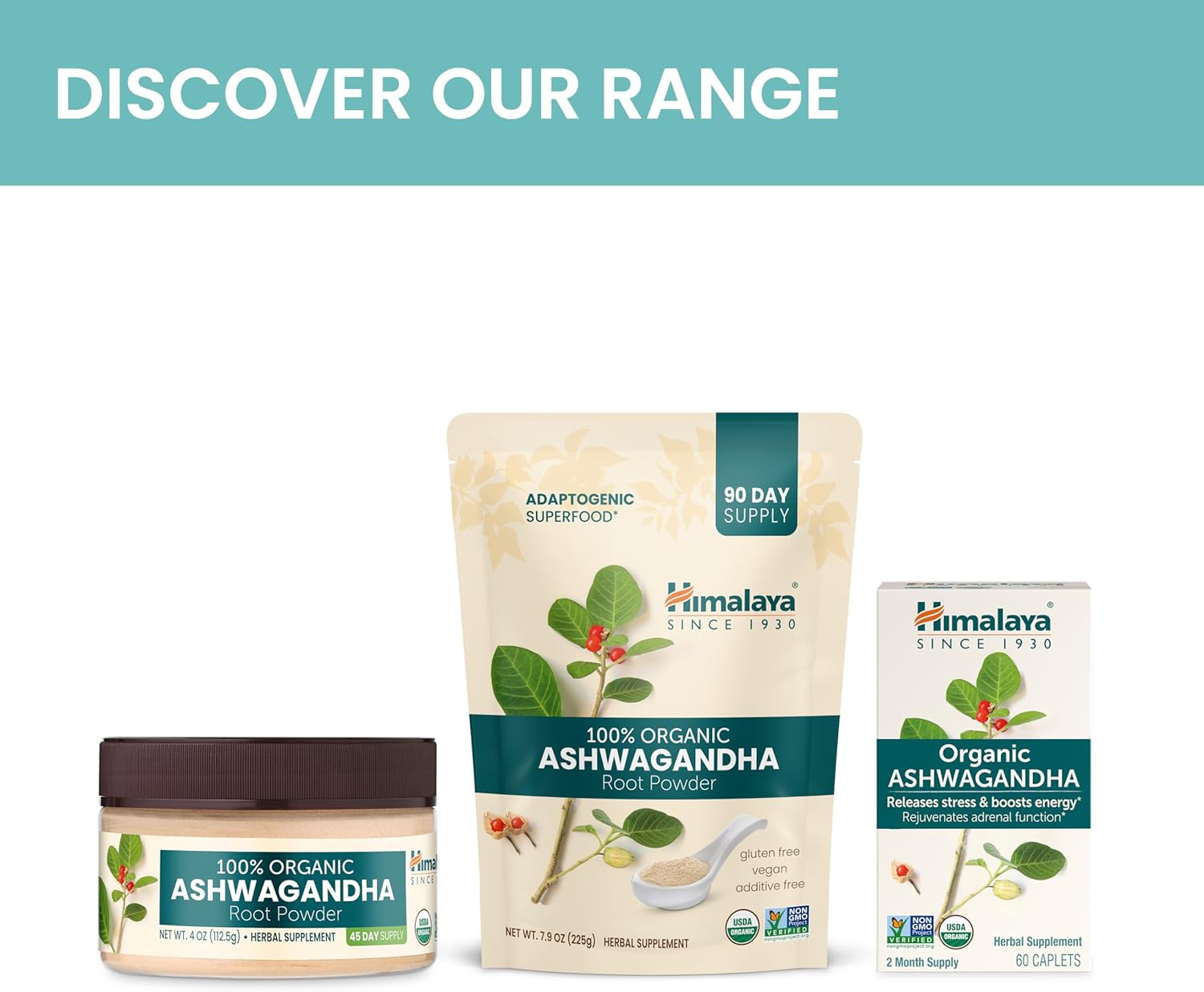100% USDA Certified Organic Ashwagandha Root Powder Herbal Supplement, 4 Oz X667