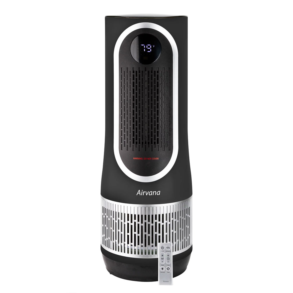 Black 3-in-1 Air Purifier Heater Fan G5689