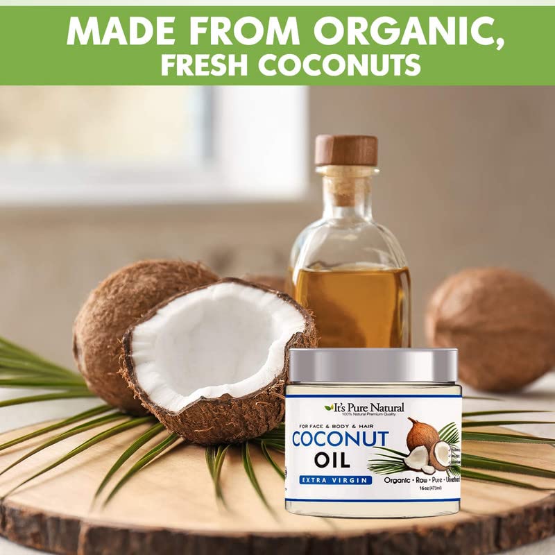 Extra Virgin Organic Unrefined Raw Coconut Oil (8 oz) Q426895