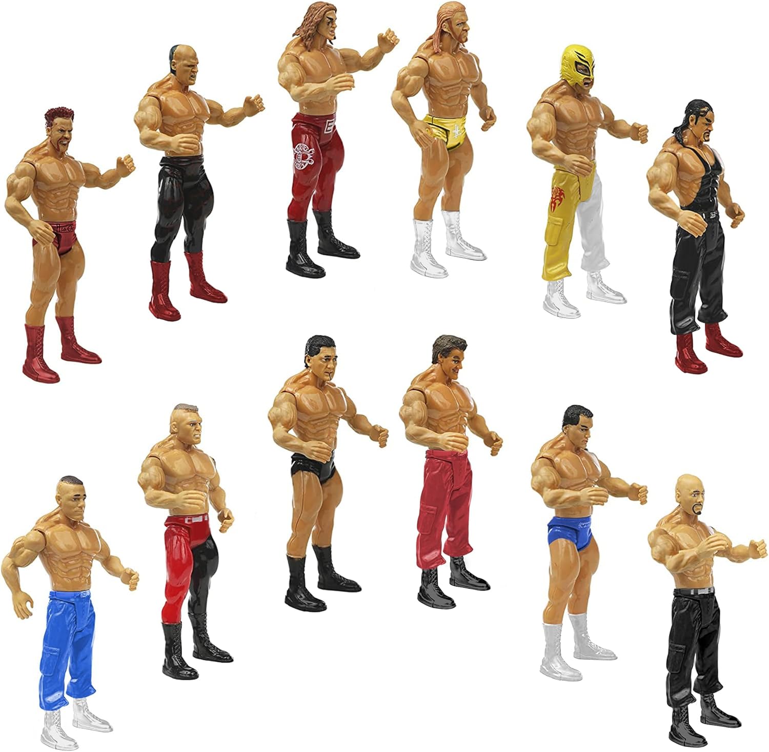 Set of 12 Wrestling Action Figures Q302