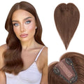 Medium Brown 10 Inch 100% Remy Human Hair Topper Q926