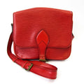 Pre-Owned Epi Cartouchiere Women's Shoulder Bag Castilian Red Y520