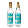 Natural Simple Syrup, Sugar Free Coffee Syrup, 25.4 Ounce Bottle (Pack of 2) D736