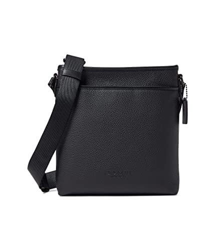 Mens Slim Crossbody In Pebble Leather Z2279