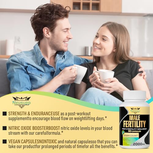 90 Capsules Male Prenatal Fertility Supplements with Maca Root, Zinc, Folate, B6, B12 M955759