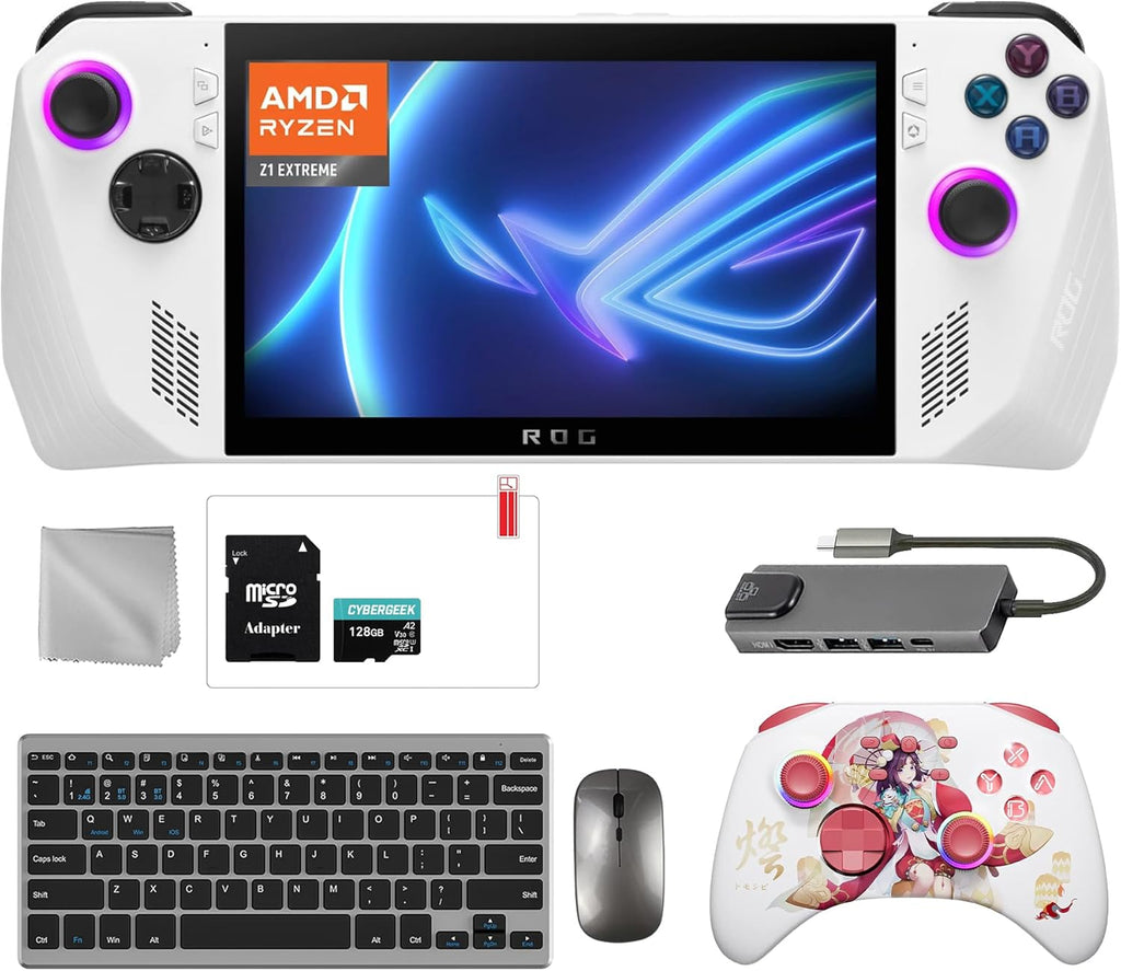 512GB Gaming Handheld 7-inch Touchscreen 120Hz FHD 1080p AMD Ryzen Z1 Extreme Processor 8 in 1 Bundle W768