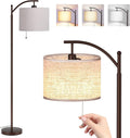 Brown Arc Floor Lamp with LED Bulb T763