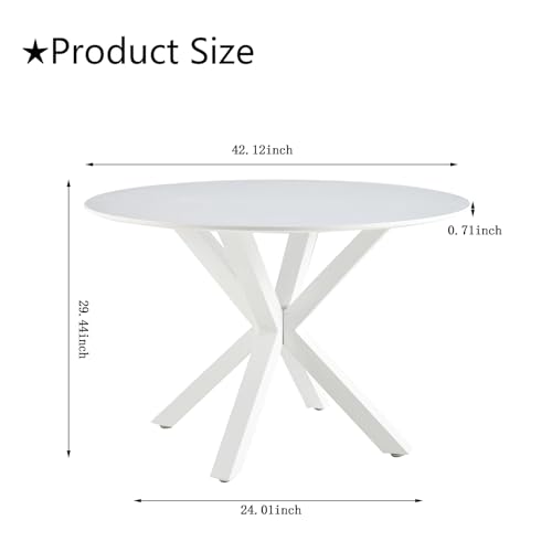 42" Faux Wood Round Dining Table C199