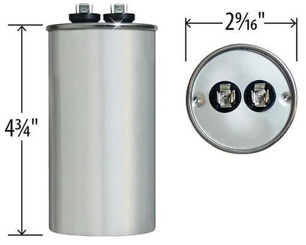 70 uF MFD x 440 VAC Round Capacitor D161