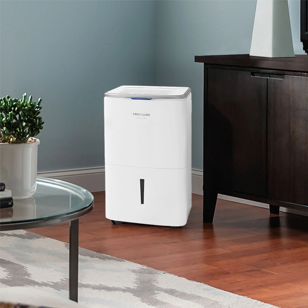 50-Pint Smart Portable Dehumidifier in White E3184
