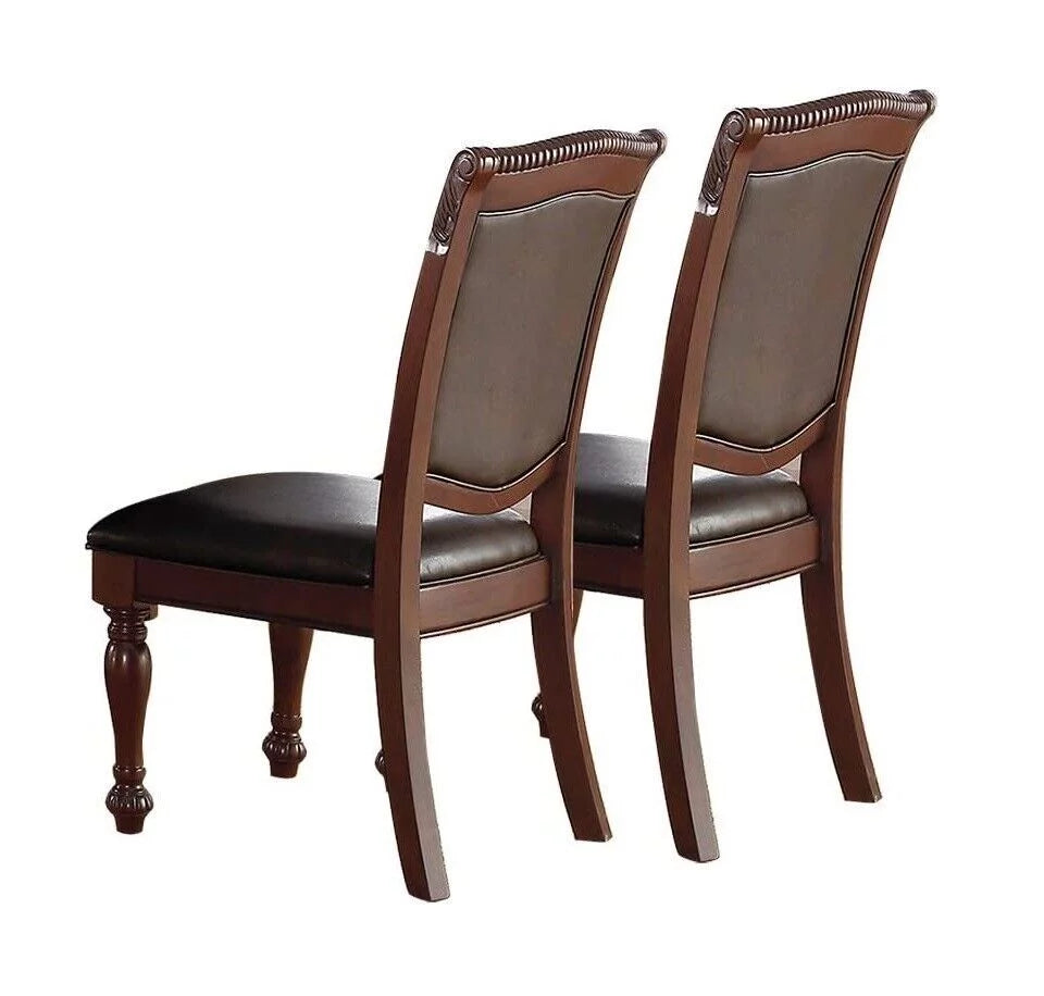 Set of 2 Brown Dining Chairs P69868