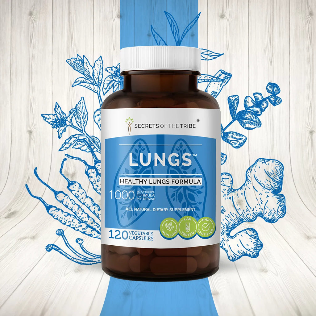 120 Capsules 500 mg Licorice Peppermint Eucalyptus Lungwort Cordyceps Ginger U7463