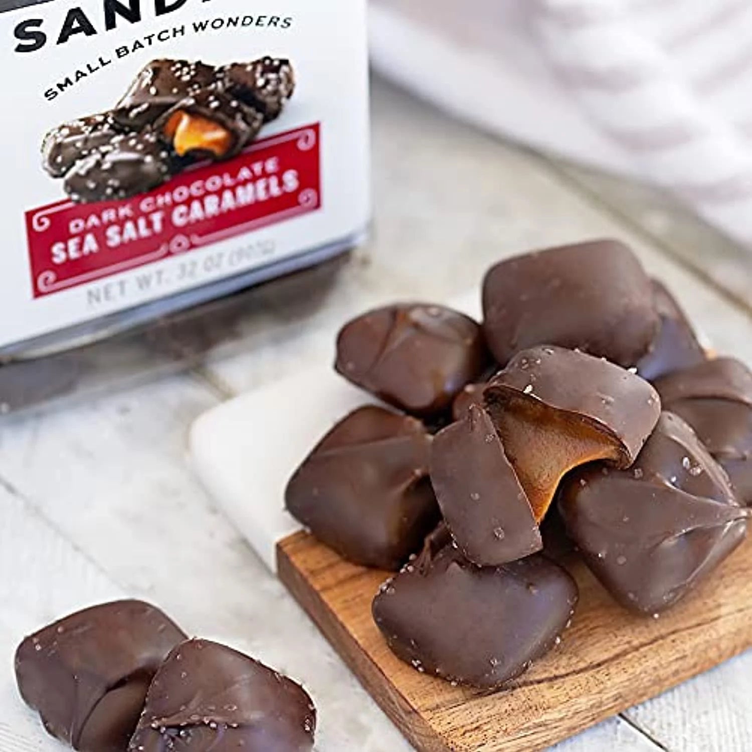 32 Oz Dark Chocolate Sea Salt Caramels B913