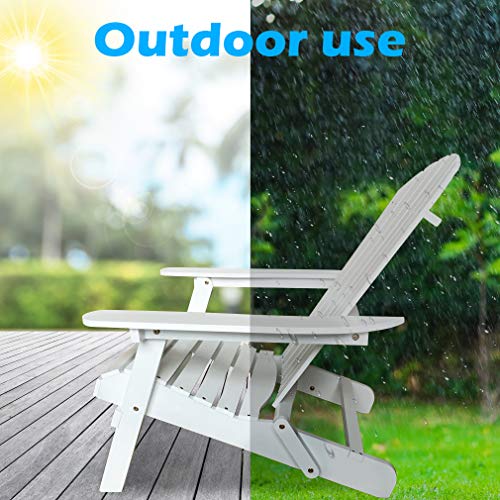 White Folding Adirondack Chair L5463