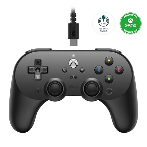 Black Wired Controller with Hall Effect Joysticks J1641