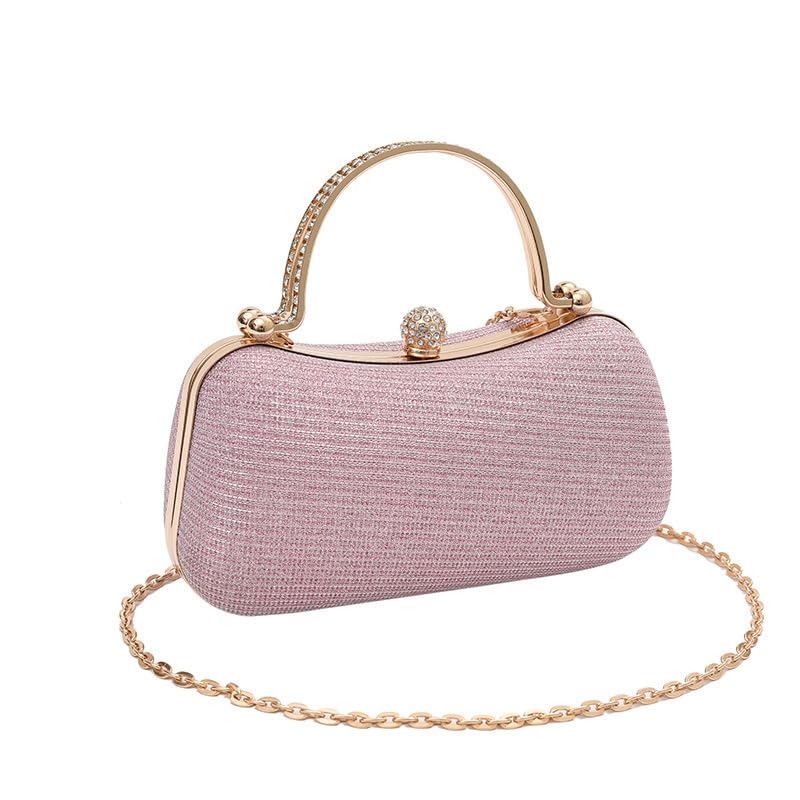 Rhinestone Chain Clutch Handbag F9193