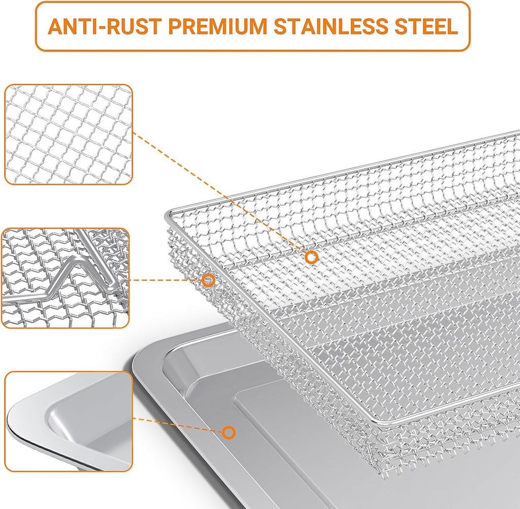 Stainless Steel Baking Tray Pan and Air Fryer Basket S96539