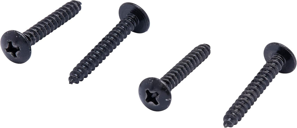 Black Xylan Coated 18-8 Stainless Steel Truss Head Phillips Wood Screw, 25pc W9757