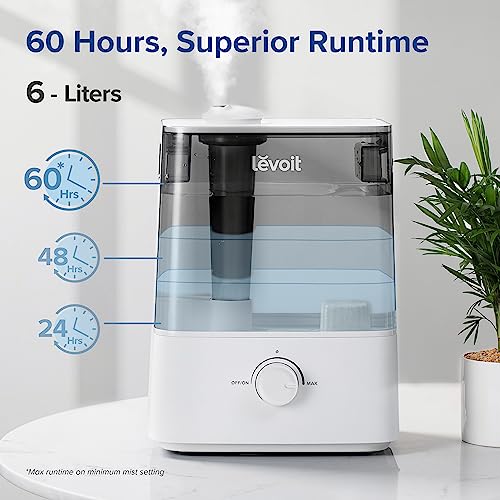 6L Smart Cool Mist Top Fill Humidifier, Gray C282031
