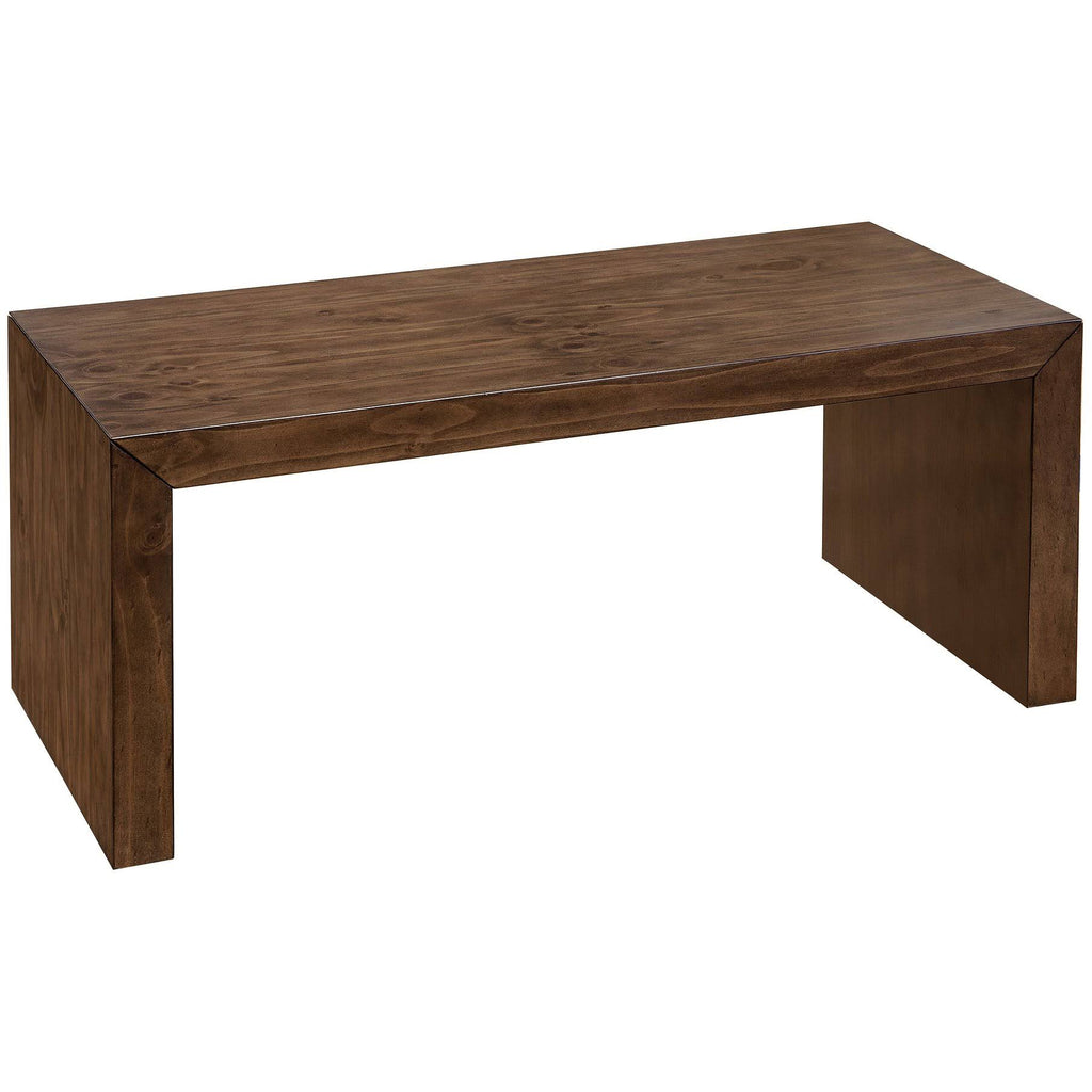 Brown Wooden Bench Q4809