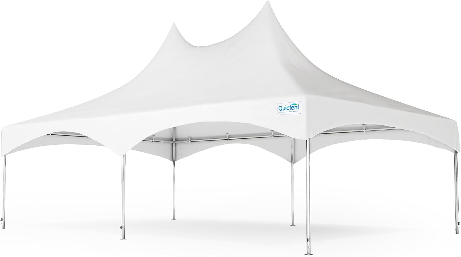 20x30ft White Vinyl Party Tent Canopy Gazebo Q612403