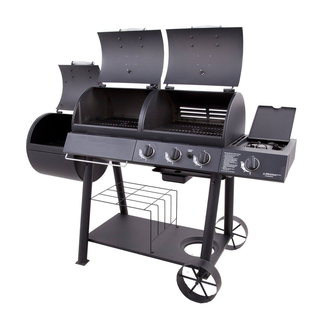 Charcoal/Gas/Smoker Combo Y121