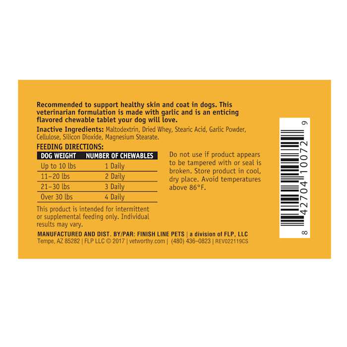 Brewers Yeast Chewable Tablets for Dogs J634