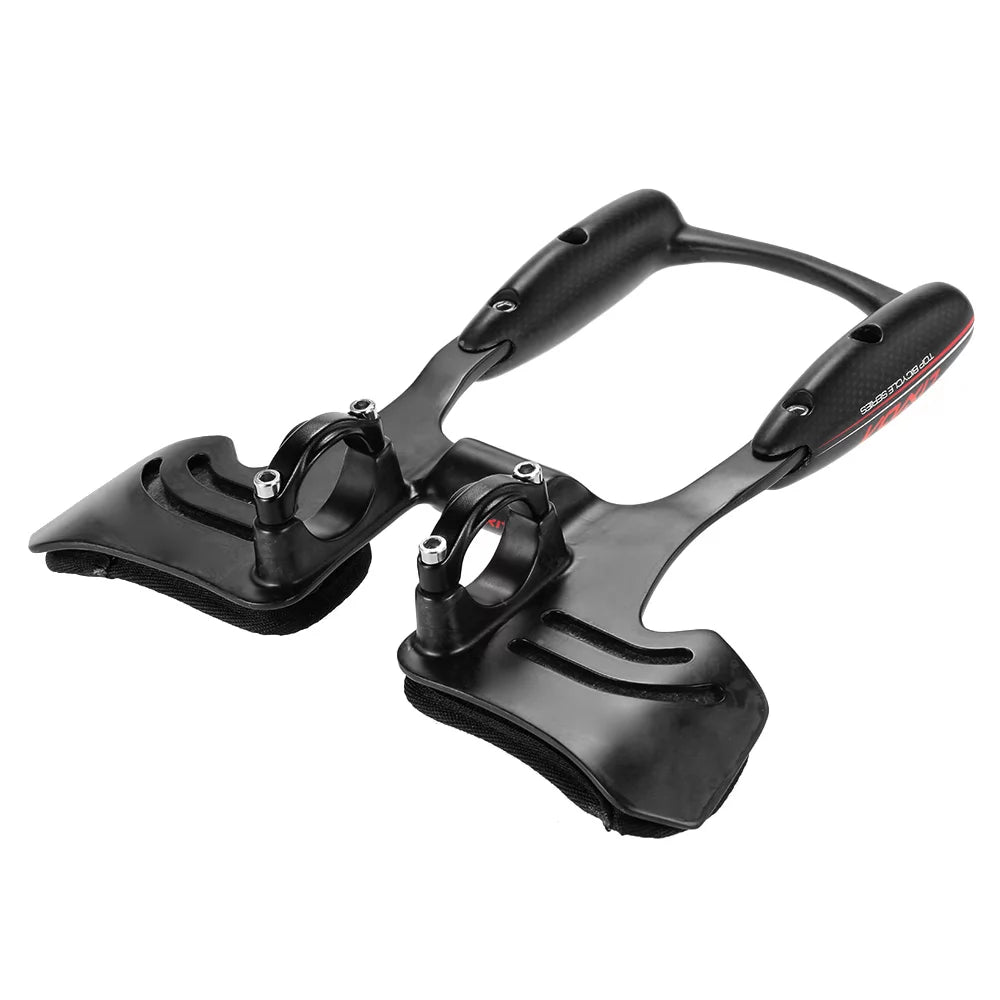 Carbon Fiber Aerobar Bike Road Triathlon Arm Rest Handlebars T4674